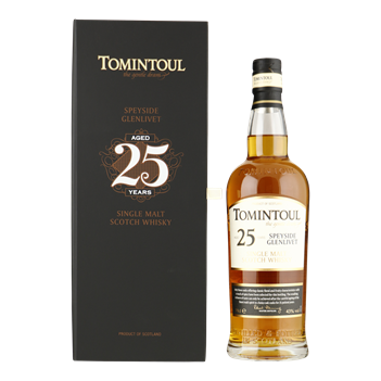TOMINTOUL 25YO Speyside Single Malt Whisky 0,70 ltr