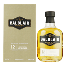 BALBLAIR 12YO Highland Single Malt Whisky 0,70 ltr