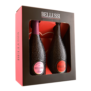 BELLUSSI Giftbox 2 fles - Cuvee Prestige & Prosecco Rose