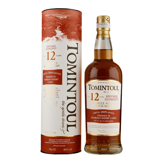 TOMINTOUL 12YO Oloroso Cask Finish 0,70 ltr