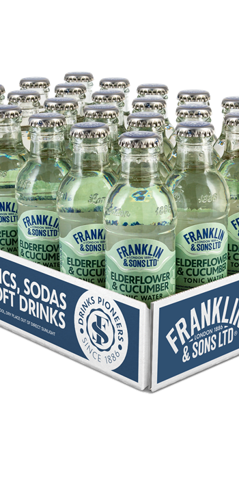 FRANKLIN & SONS Elderflower & Cucumber Tonic 24x20cl