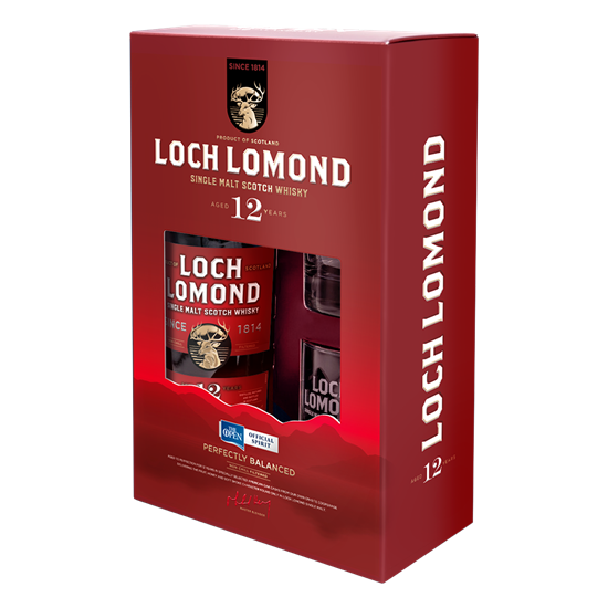 LOCH LOMOND 12YO Giftpack 0,70 ltr + 2 glazen