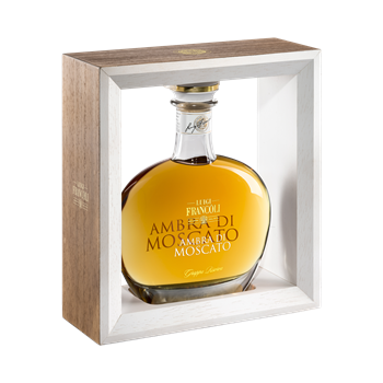 FRANCOLI Grappa l'Ambra Moscato Riserva 0,70 ltr -in frame