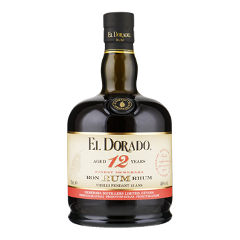 EL DORADO rum 12 Years Old 0,70 ltr.+ omdoos