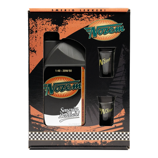 NOZEM OIL 1,00 ltr GVP + 2 shotglazen