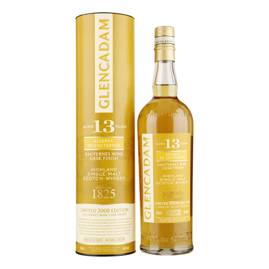 GLENCADAM 13YO Sauternes Cask Finish 2008 46% 0,70**