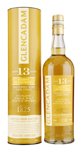 GLENCADAM 13YO Sauternes Cask Finish 2008 46% 0,70**