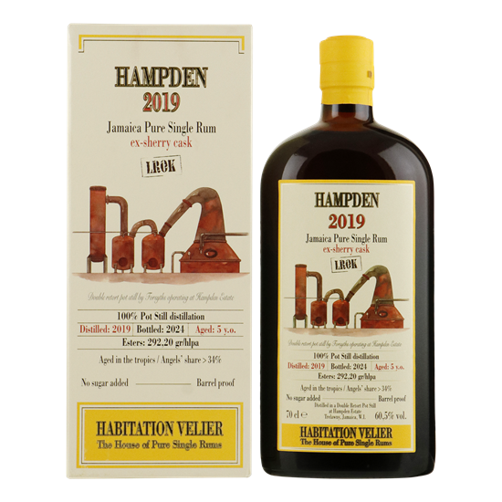HABITATION VELIER Hampden 2019 LROK Ex-Sherry 60,5% 0,70 ltr