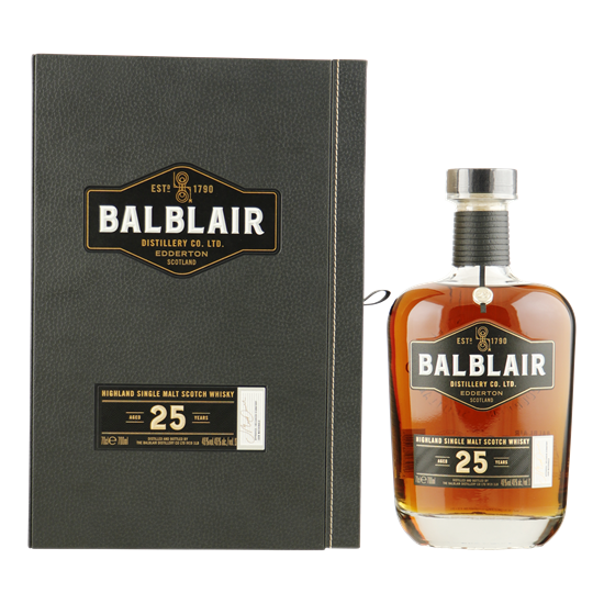 BALBLAIR 25YO Highland Single Malt Whisky 0,70 ltr