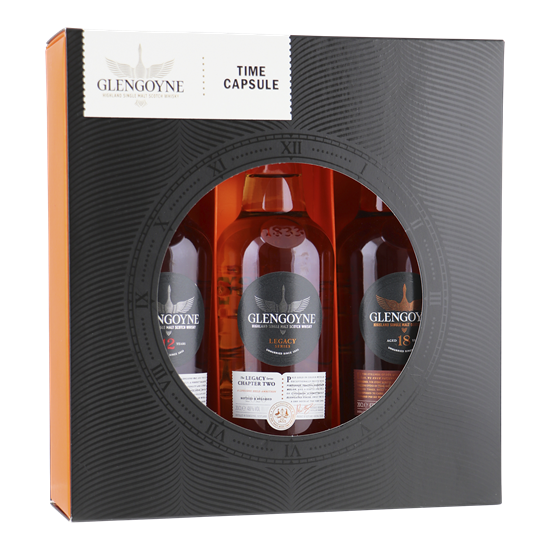 GLENGOYNE 'time keeper'giftpack 3x20cl (12YO/Legacy/18YO)