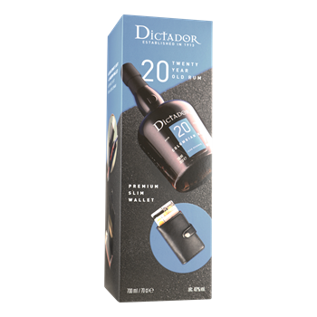 DICTADOR Aged Rum 20 Years 0,70 giftpack+ wallet***