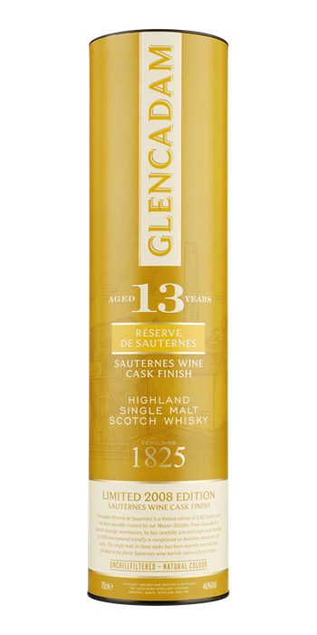 GLENCADAM 13YO Sauternes Cask Finish 2008 46% 0,70**