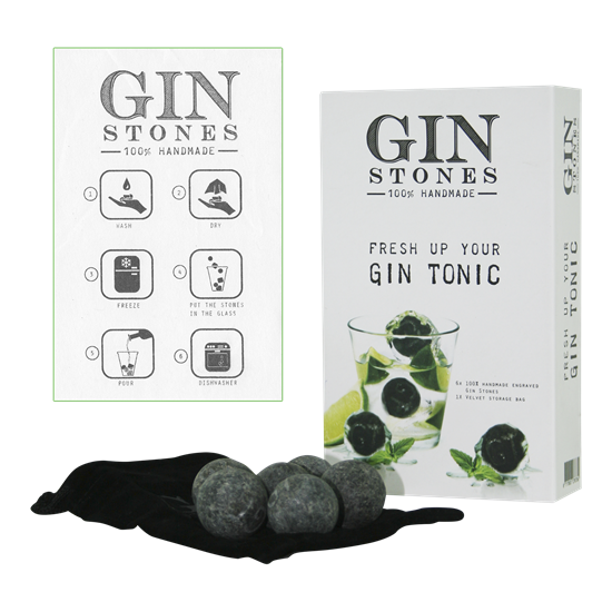 GIN STONES round doos a 6 stones