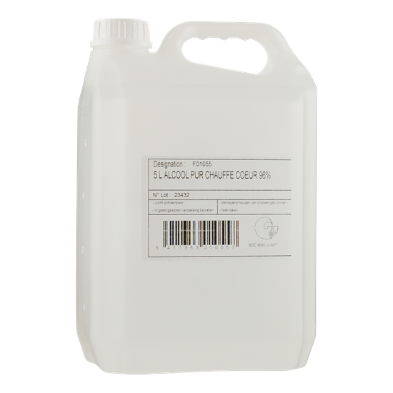 ALCOHOL 96% Chauffe Coeur demyon 5,0 ltr.
