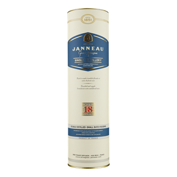 JANNEAU Armagnac 18YO Single Distillery 0,70 gifttube