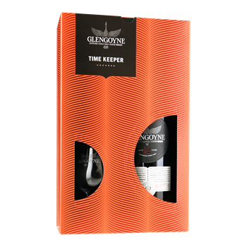 GLENGOYNE 12YO 'time keeper' giftpack met glas 0,70 ltr