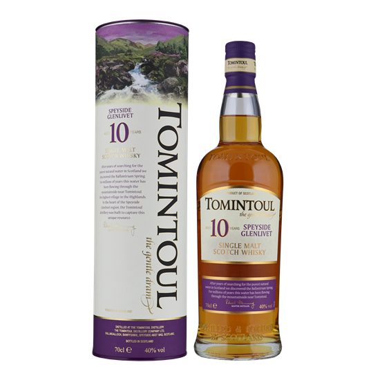 TOMINTOUL 10YO Speyside Whisky 0,70 ltr