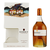 GODET Cognac VS 'Great Classics'0,70 ltr Giftpack + 2 glazen