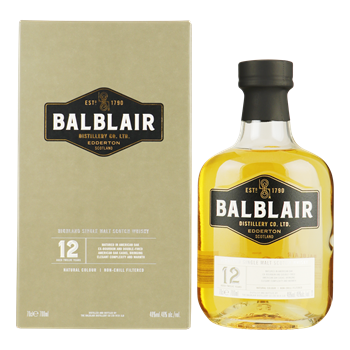 BALBLAIR 12YO Highland Single Malt Whisky 0,70 ltr