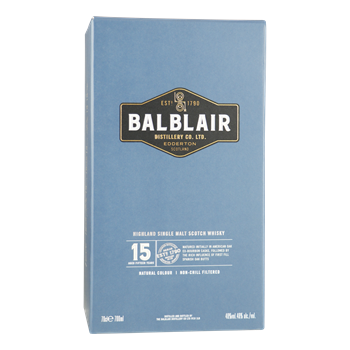 BALBLAIR 15YO Highland Single Malt Whisky 0,70 ltr