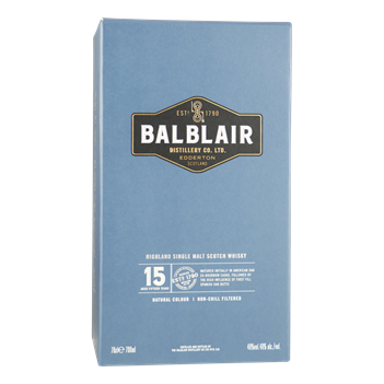 BALBLAIR 15YO Highland Single Malt Whisky 0,70 ltr