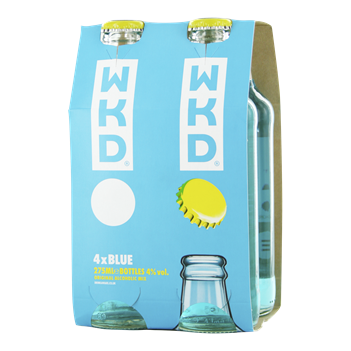 WKD 4,0% Vodka Blue doos 6x4-pack x27,5 cl.