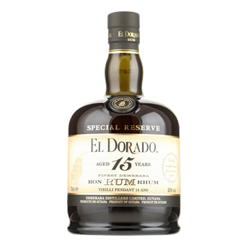 EL DORADO rum 15 Years Old 43% 0,70 ltr.+ omdoos