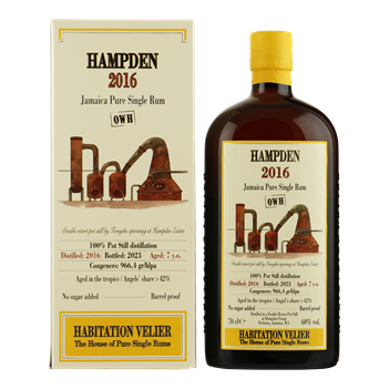 HABITATION VELIER Hampden 7YO 2016 OWH 60% 0,70 ltr