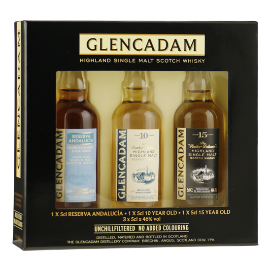 GLENCADAM Miniset 3x5cl 10/15/Andalucia