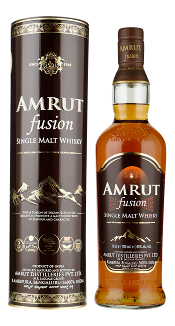 AMRUT Fusion Single Malt Whisky 50% 0,70 ltr