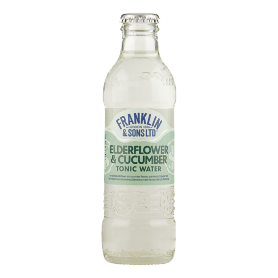 FRANKLIN & SONS Elderflower & Cucumber Tonic 24x20cl