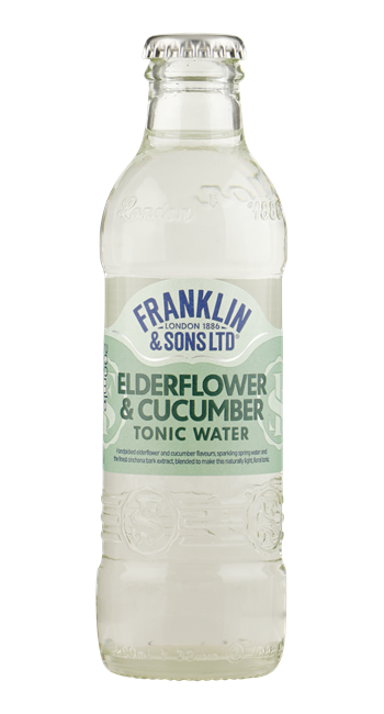 FRANKLIN & SONS Elderflower & Cucumber Tonic 24x20cl