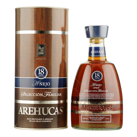 RON AREHUCAS Anejo Rum 18YO 0,70 ltr in tube