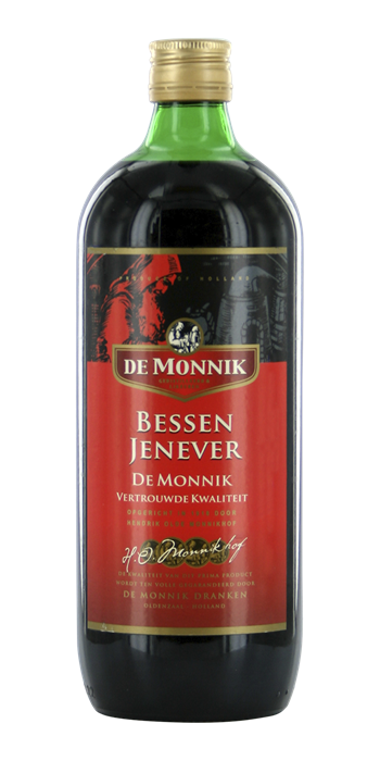 DE MONNIK bessenjenever 1,0 ltr.