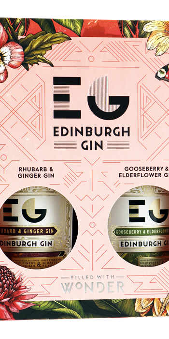 EDINBURGH Gin 2x20cl.Rhubarb&Ginger+Gooseberry&Elderflower