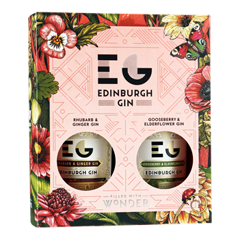 EDINBURGH Gin 2x20cl.Rhubarb&Ginger+Gooseberry&Elderflower