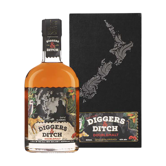 NEW ZEALAND Diggers & Ditch Double Malt whisky 0,50 ltr