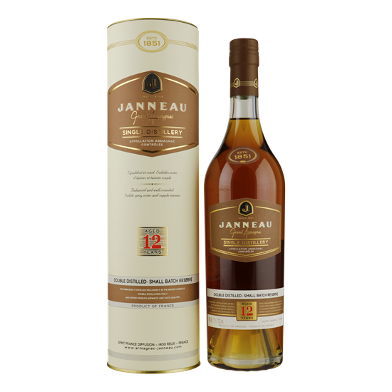 JANNEAU Armagnac 12YO Single Distillery 0,70 gifttube