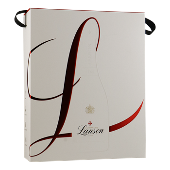 CHAMPAGNE LANSON Le Black Creation Brut in + 2 glazen