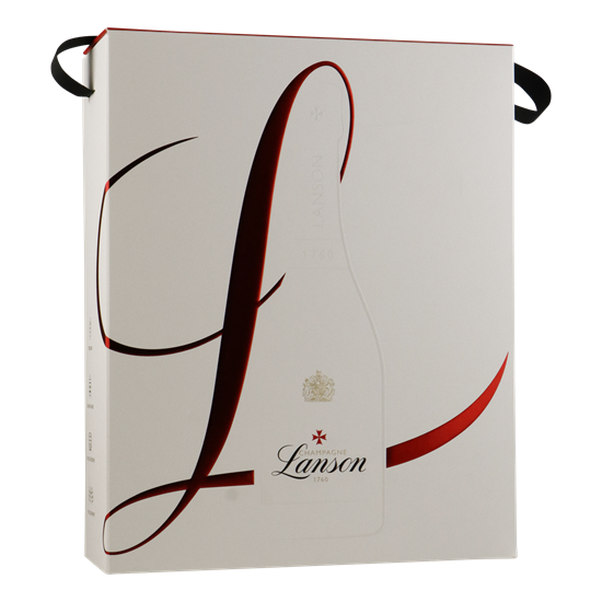 CHAMPAGNE LANSON Le Black Creation Brut in + 2 glazen