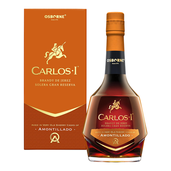 CARLOS I Amontillado Brandy de Jerez Solera Gran Reserva