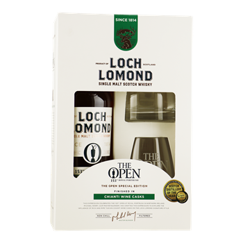 LOCH LOMOND The Open 2025 Giftpack + 2 glazen 0,70 ltr.
