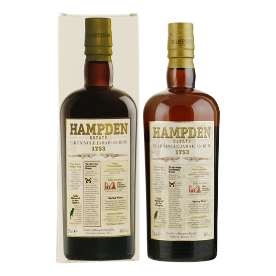 HAMPDEN Estate Pure Jamaican Rum 1753 46% 0,70 ltr