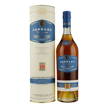 JANNEAU Armagnac 18YO Single Distillery 0,70 gifttube