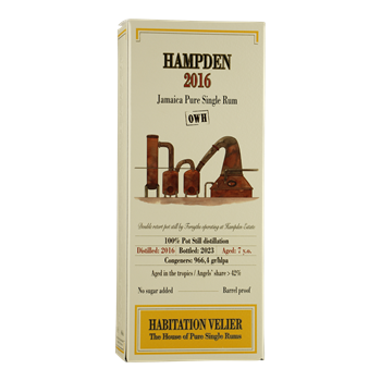 HABITATION VELIER Hampden 7YO 2016 OWH 60% 0,70 ltr