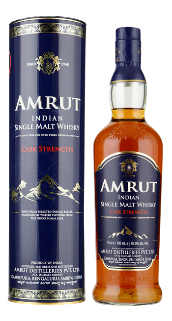 AMRUT Cask Strength Indian Single Malt Whisky 61,8% 0,70 ltr