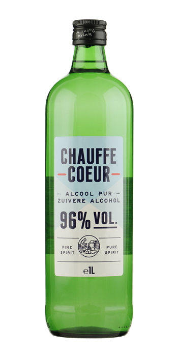 ALCOHOL 96% Chauffe Coeur 1,0 ltr. -alleen voor horeca-