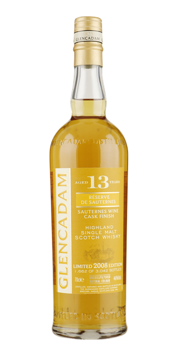 GLENCADAM 13YO Sauternes Cask Finish 2008 46% 0,70**