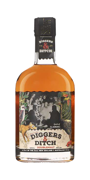 NEW ZEALAND Diggers & Ditch Double Malt whisky 0,50 ltr