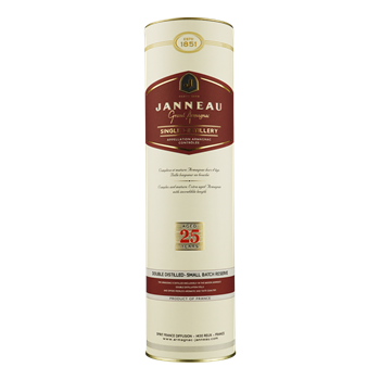 JANNEAU Armagnac 25YO Single Distillery 0,70 gifttube